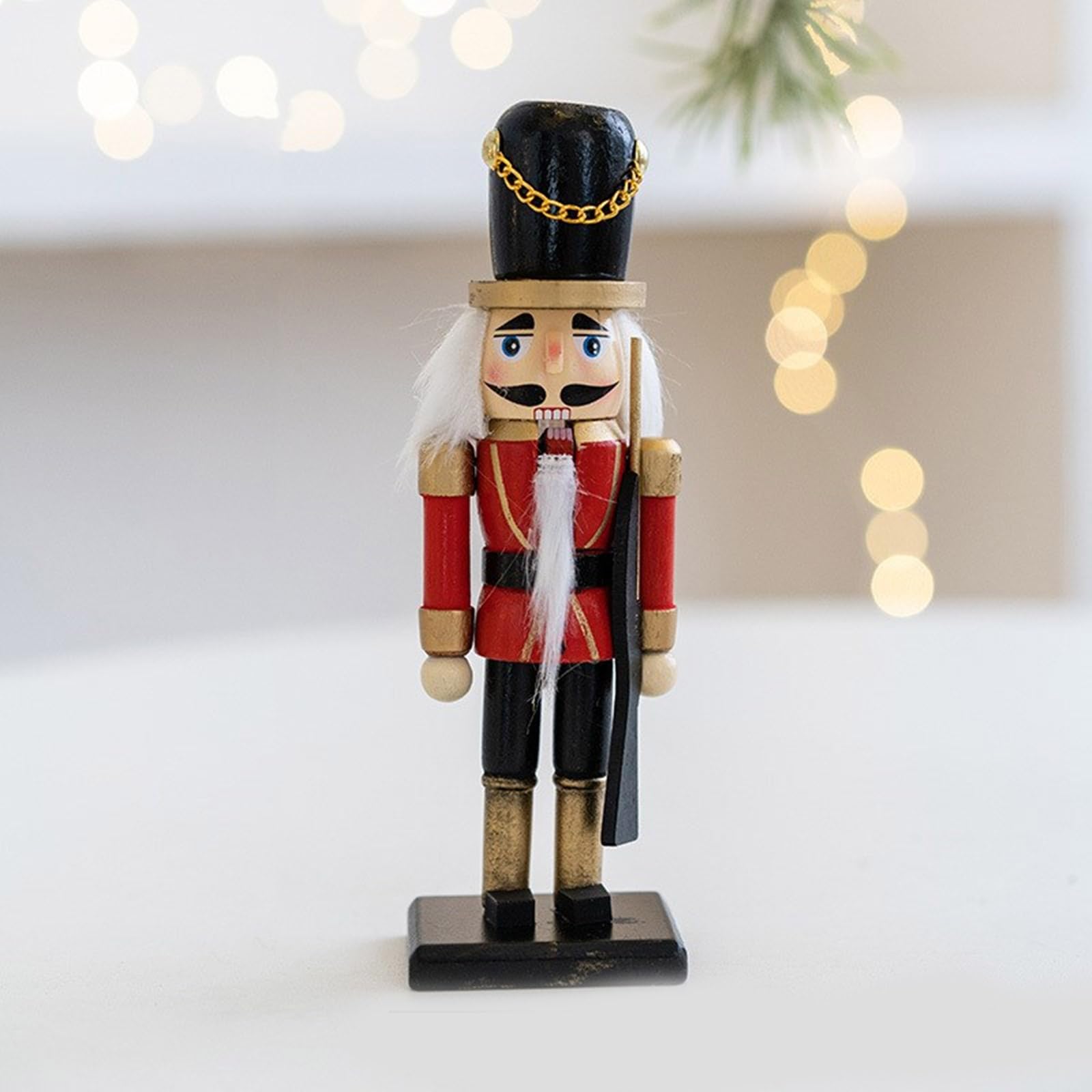 クリスマスウッド くるみ割り人形 未塗装 キングソルジャー オーナメント Amazon.co.jp: 装飾的な木製のくるみ割り人形は、手描きのキング